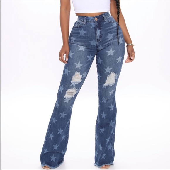 Highwaist Flare Star Jeans🔥Host Pick🔥🔥💋 - Picture 16 of 16